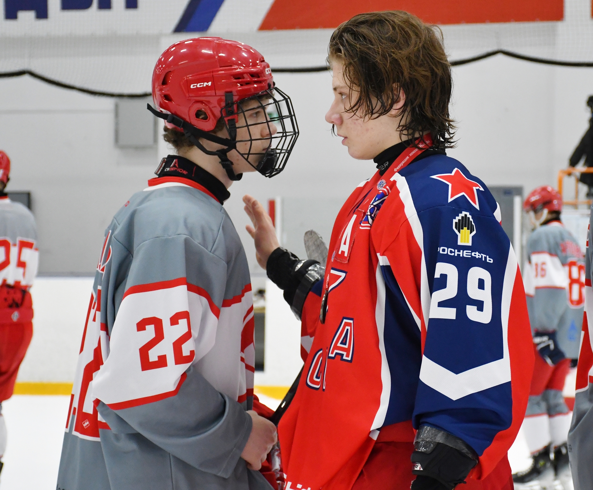 Фото: Награждение команды ЦСКА – бронзовых призёров Первенства Москвы среди команд юниоров