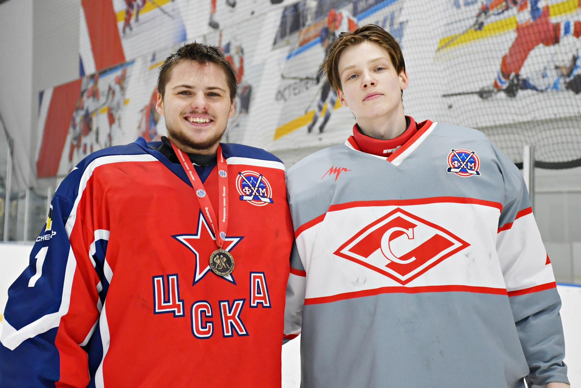 Фото: Награждение команды ЦСКА – бронзовых призёров Первенства Москвы среди команд юниоров