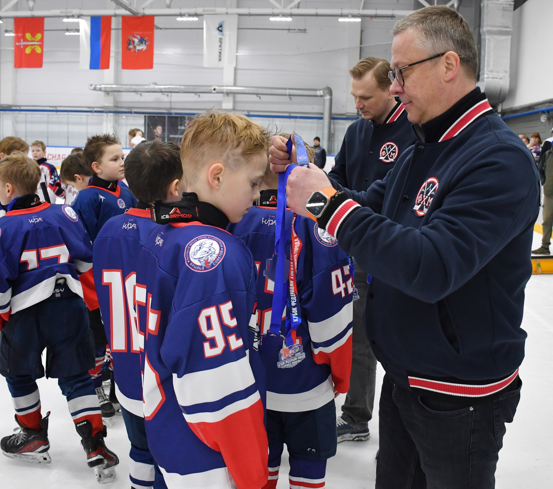 Фото: Награждение призёров второго этапа Кубка ФХМ среди команд 2016 года