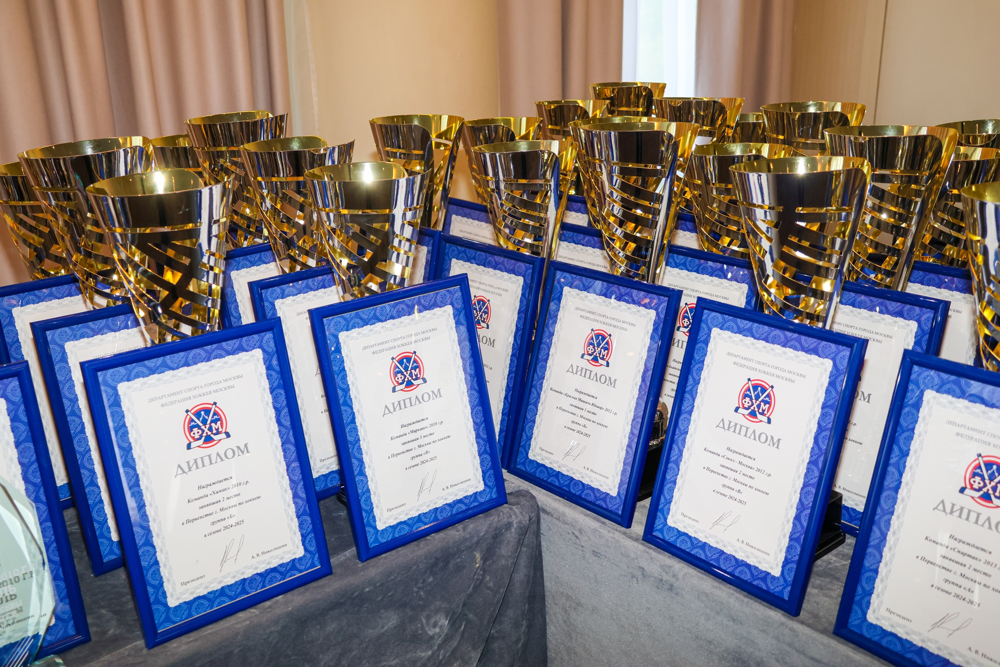 Фото: Церемония награждения победителей и призёров соревнований ФХМ