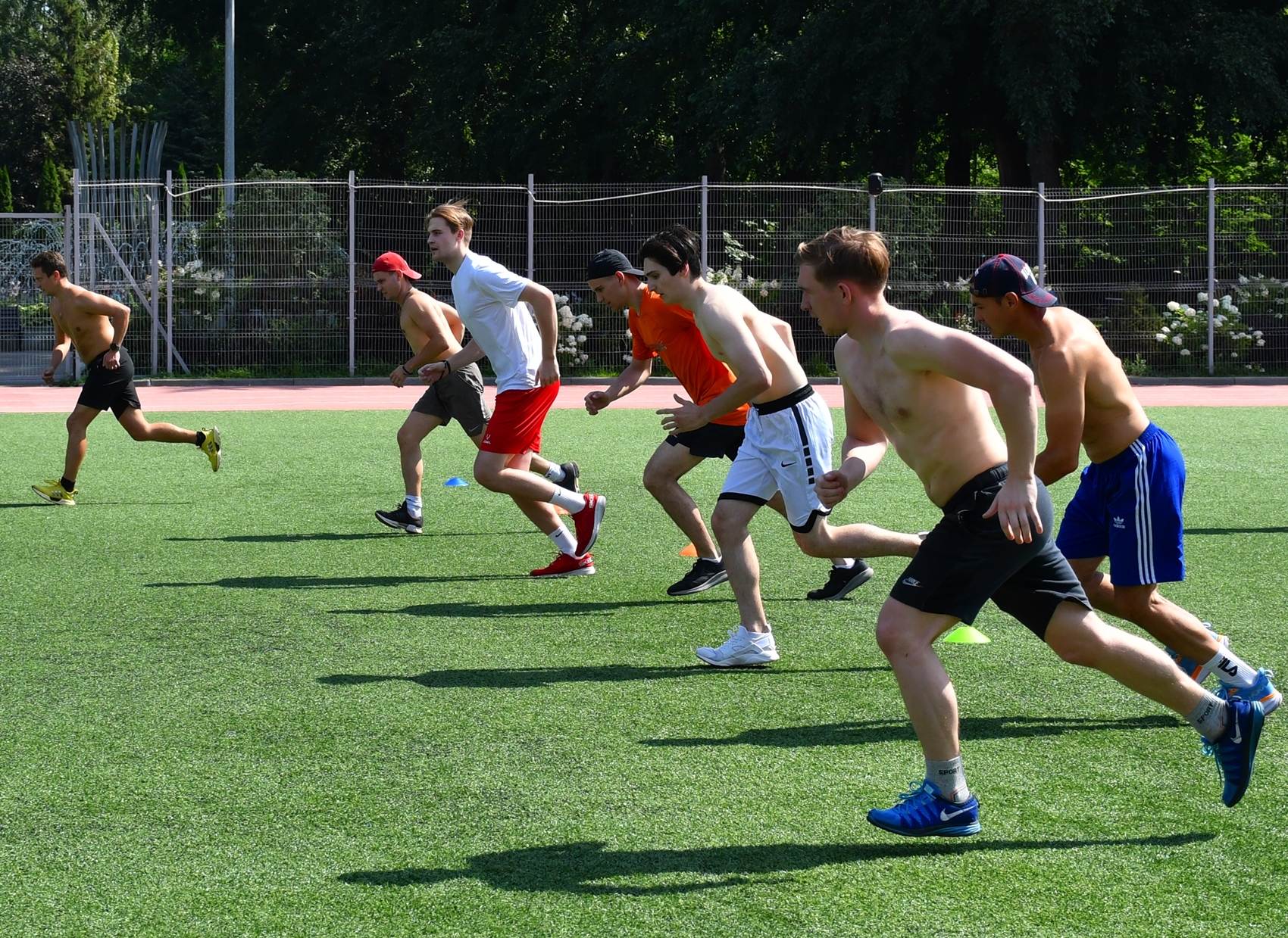 Фото: Сборы судей ФХМ, сдача нормативов на земле