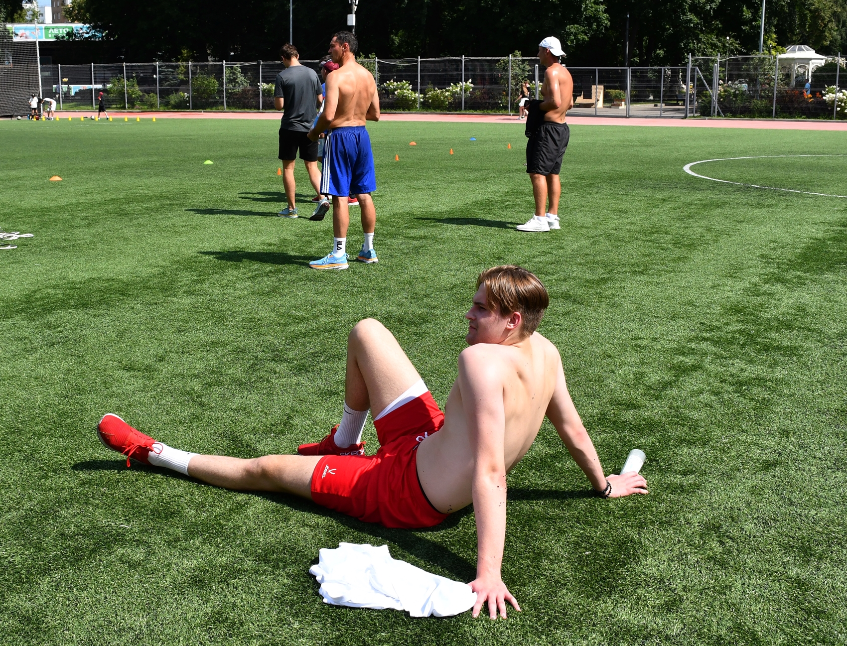 Фото: Сборы судей ФХМ, сдача нормативов на земле