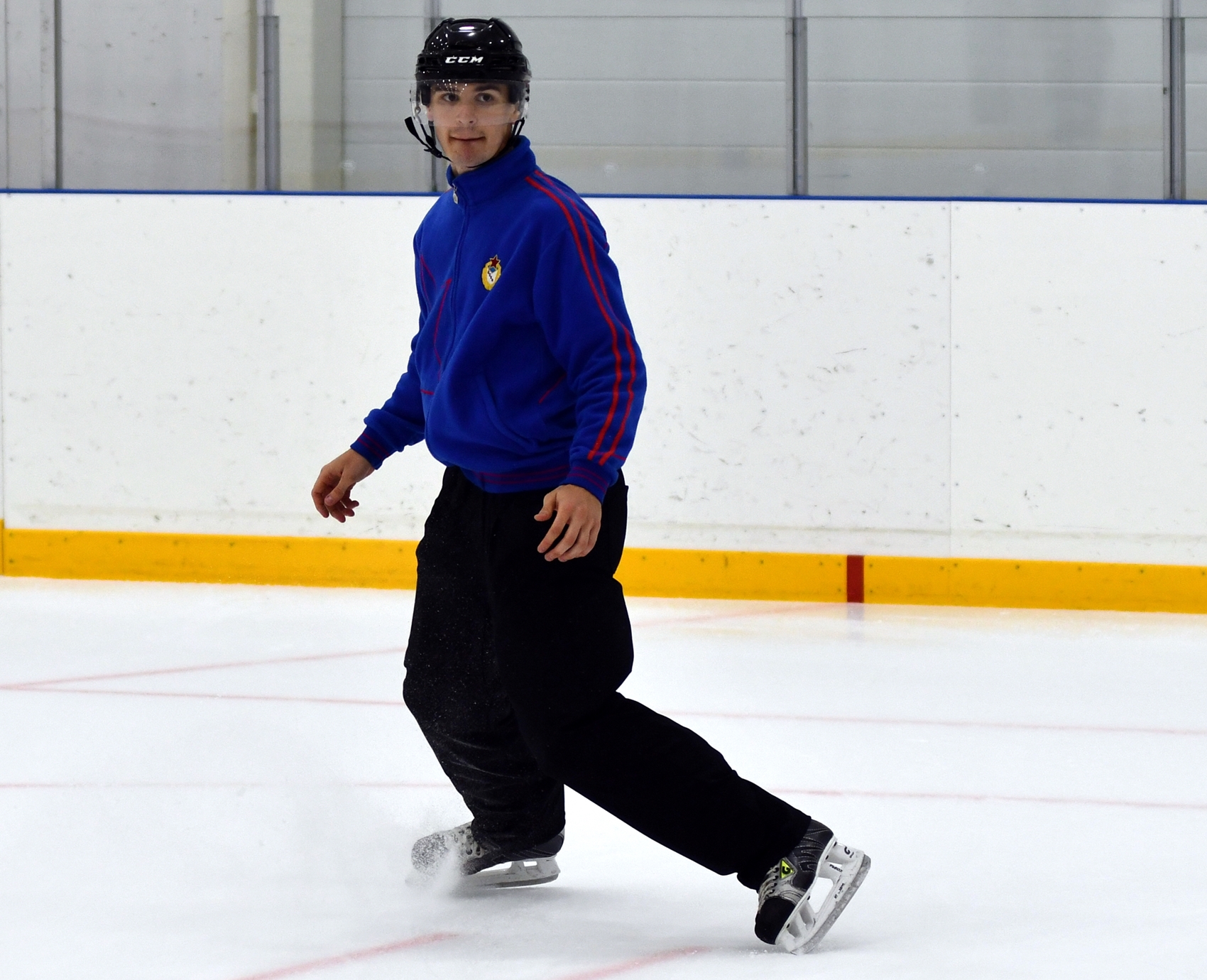 Фото: Сборы судей ФХМ, сдача нормативов на льду