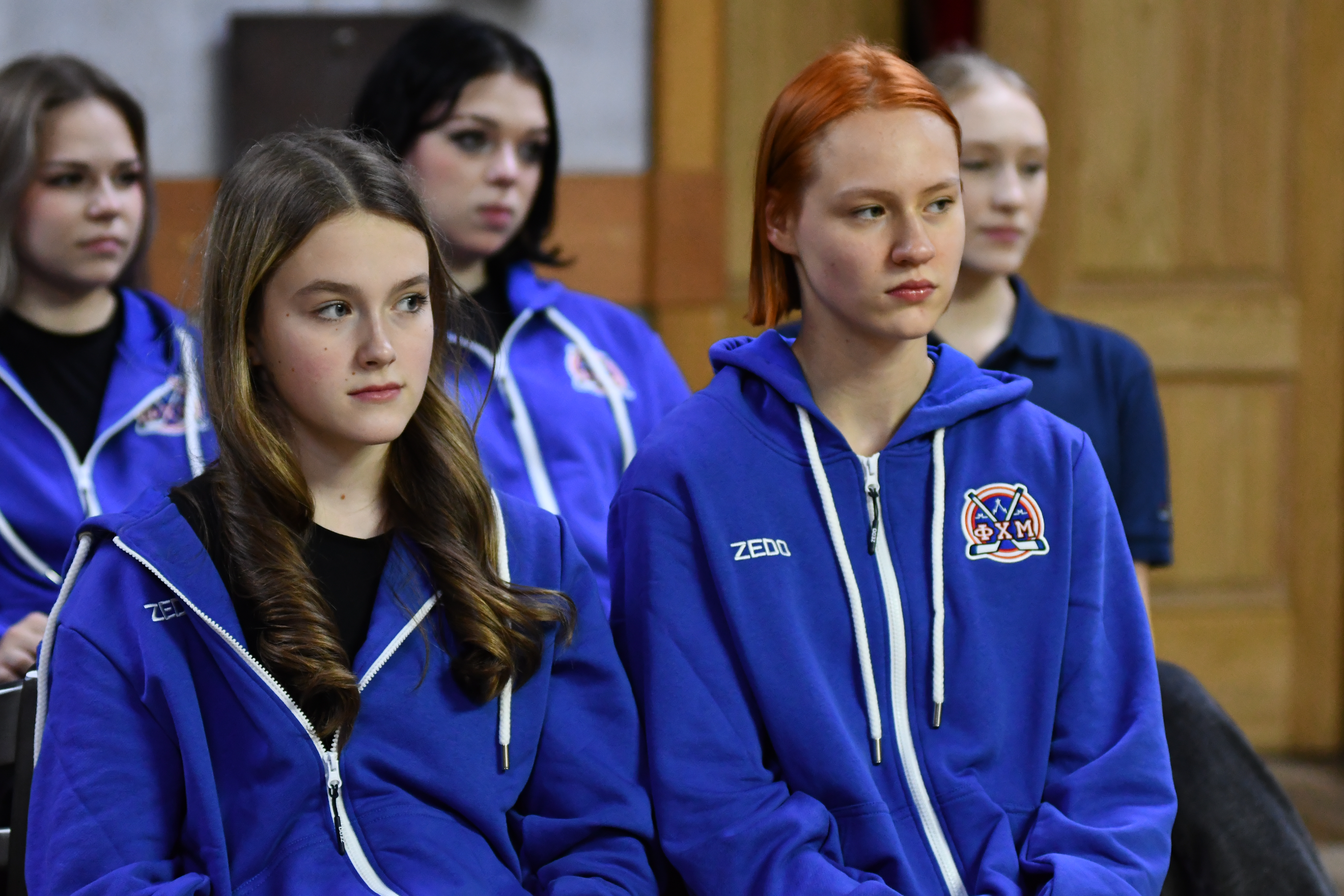 Фото: Встреча женских сборных Москвы с Андреем Николишиным